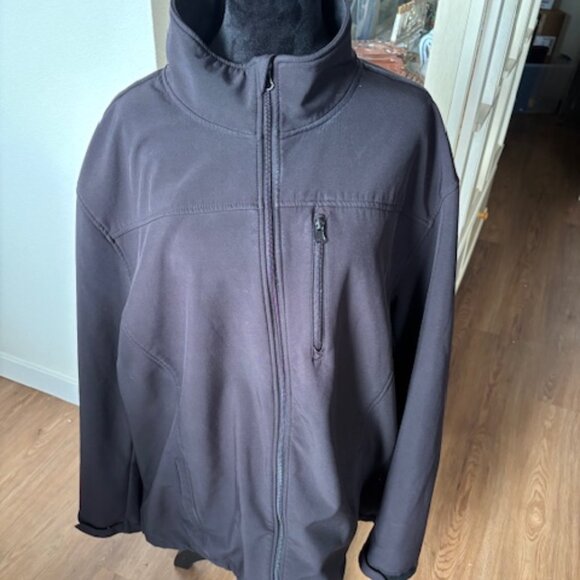 Foundry Supply Company Mens Black Full Zip Jacket Mid Weight EUC 2XLT - Picture 1 of 6